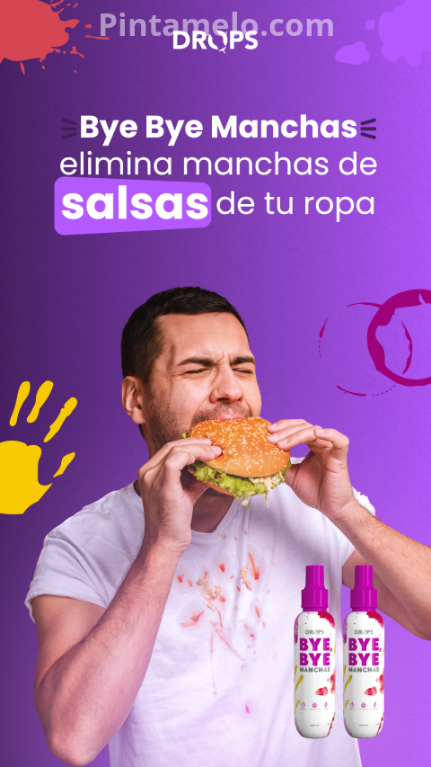 Bye  Bye Manchas, Quitamanchas Drops 250 ml